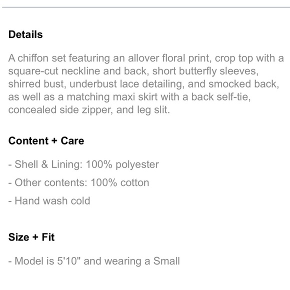 SET: Forever 21 Floral Print Crop Top & Maxi Skirt - Picture 11 of 16